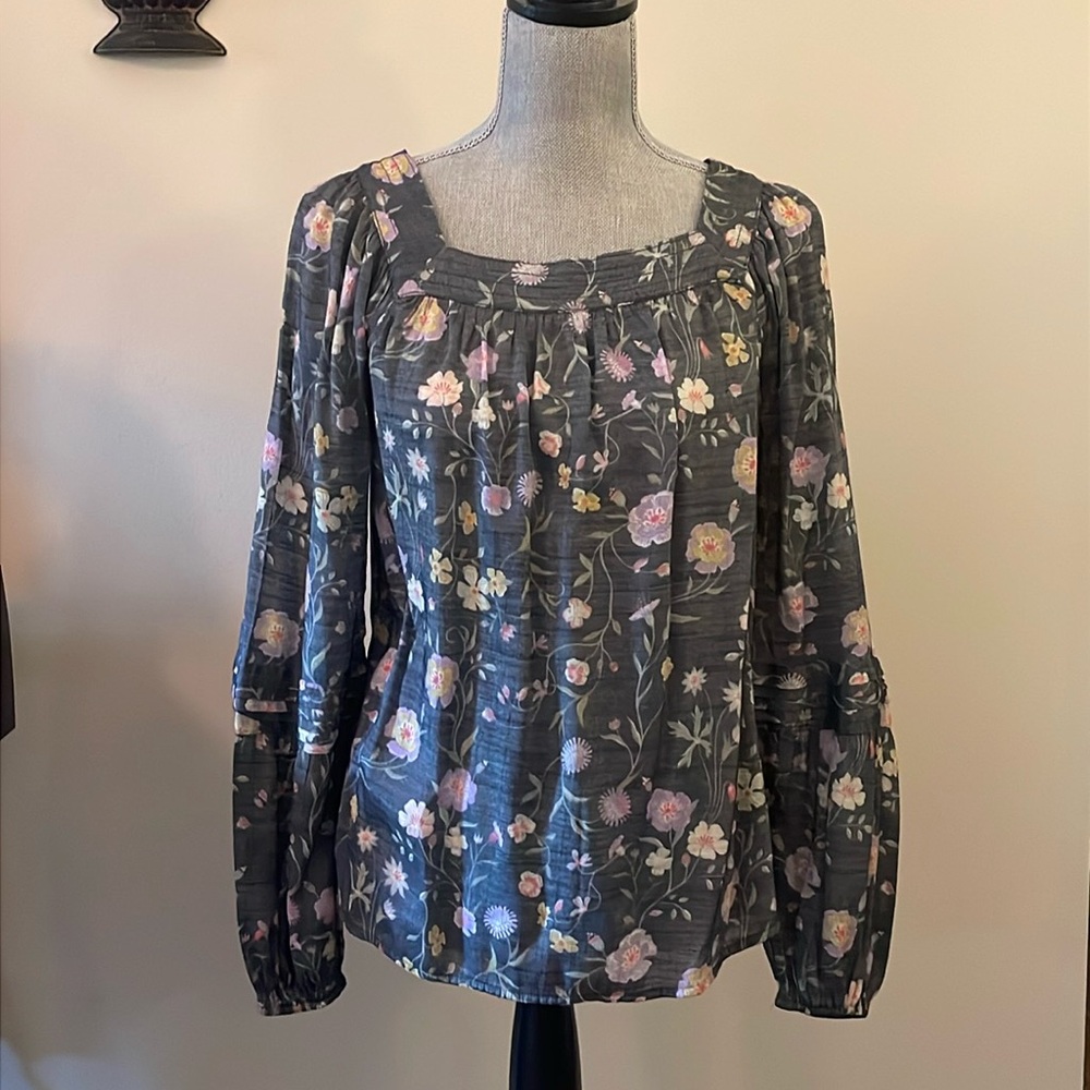 Lauren Conrad floral blouse
